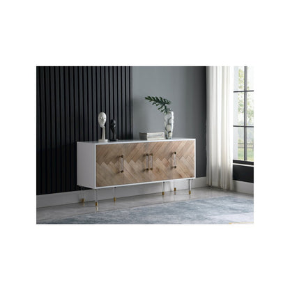 Jive White Lacquer Sideboard/Buffet