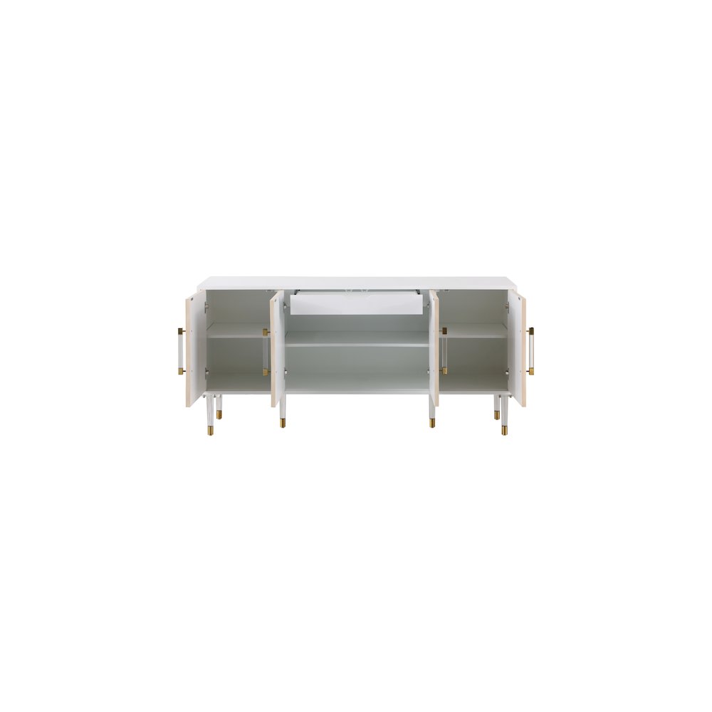Jive White Lacquer Sideboard/Buffet