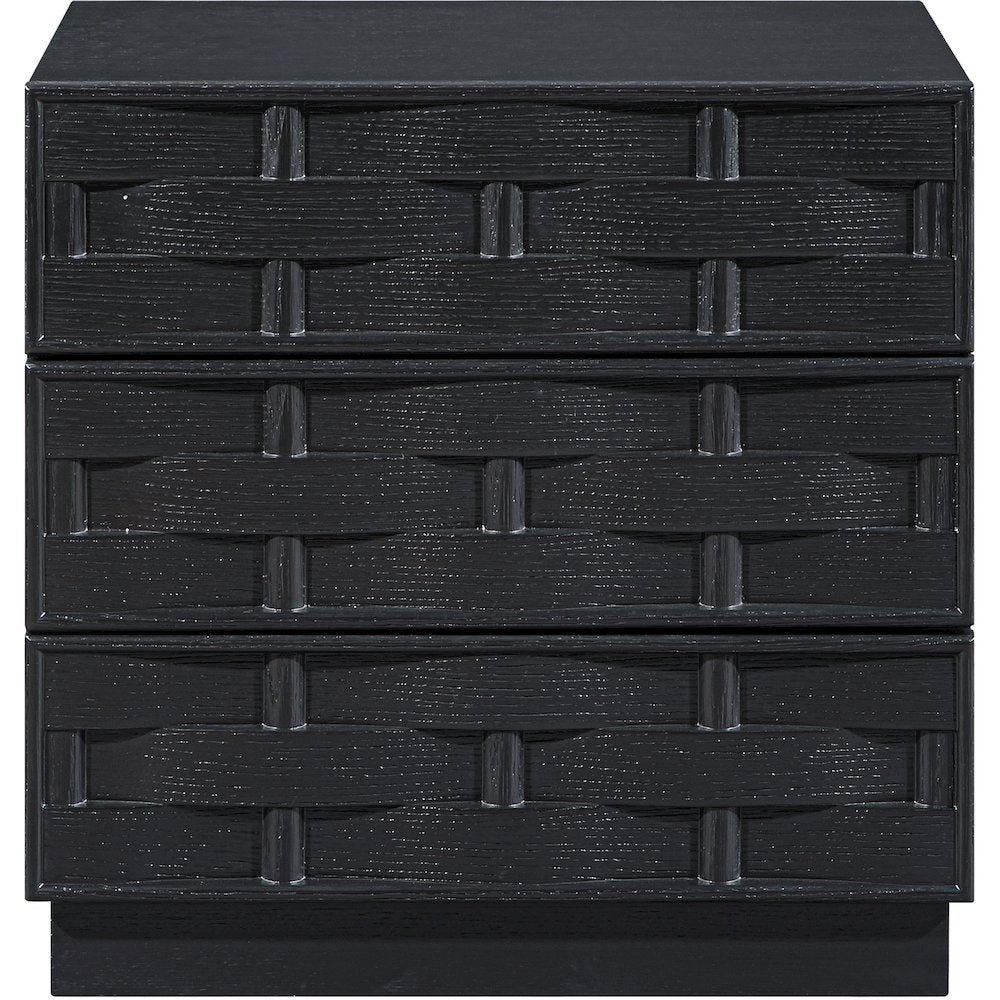 Weave Black Night Stand