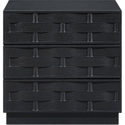 Weave Black Night Stand