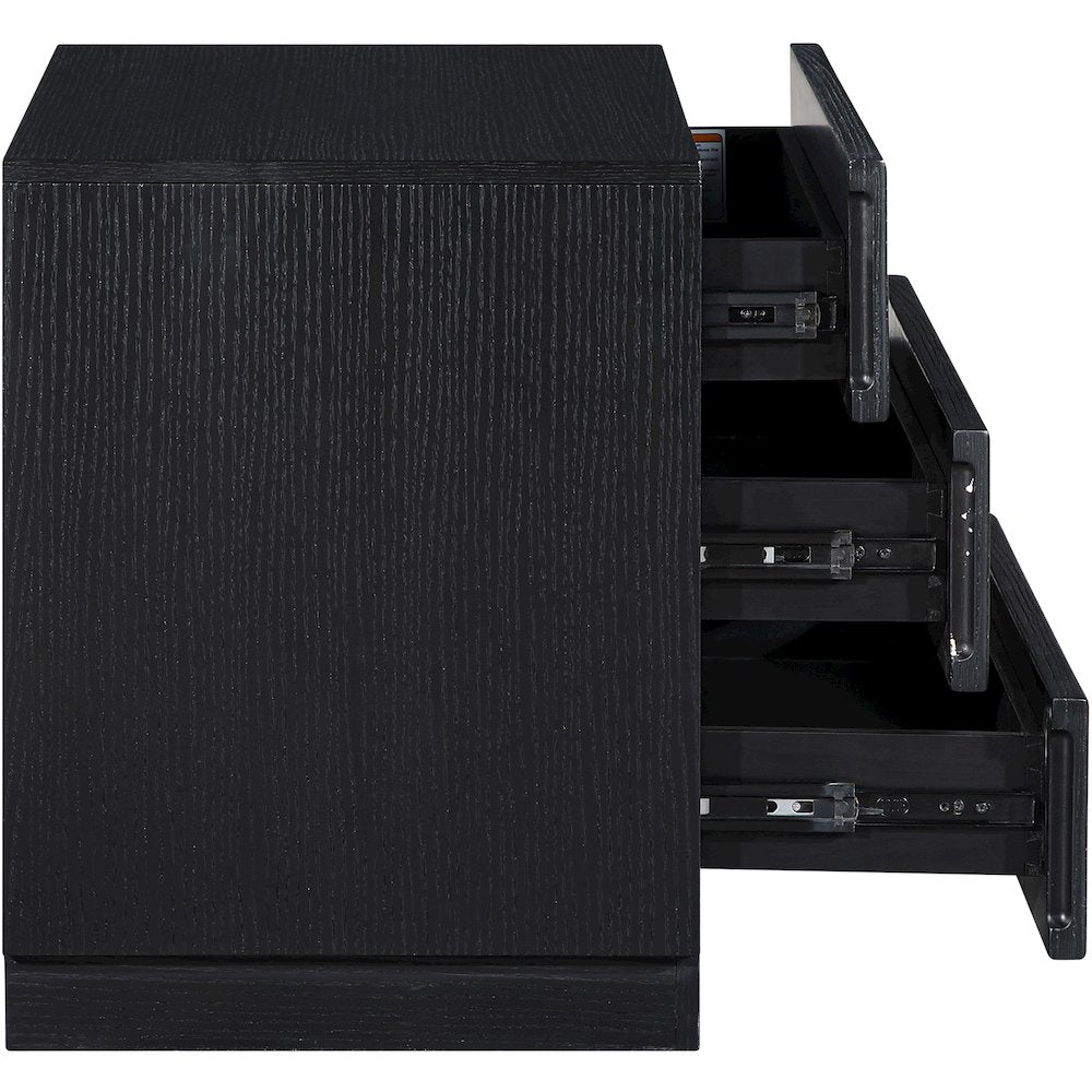 Weave Black Night Stand