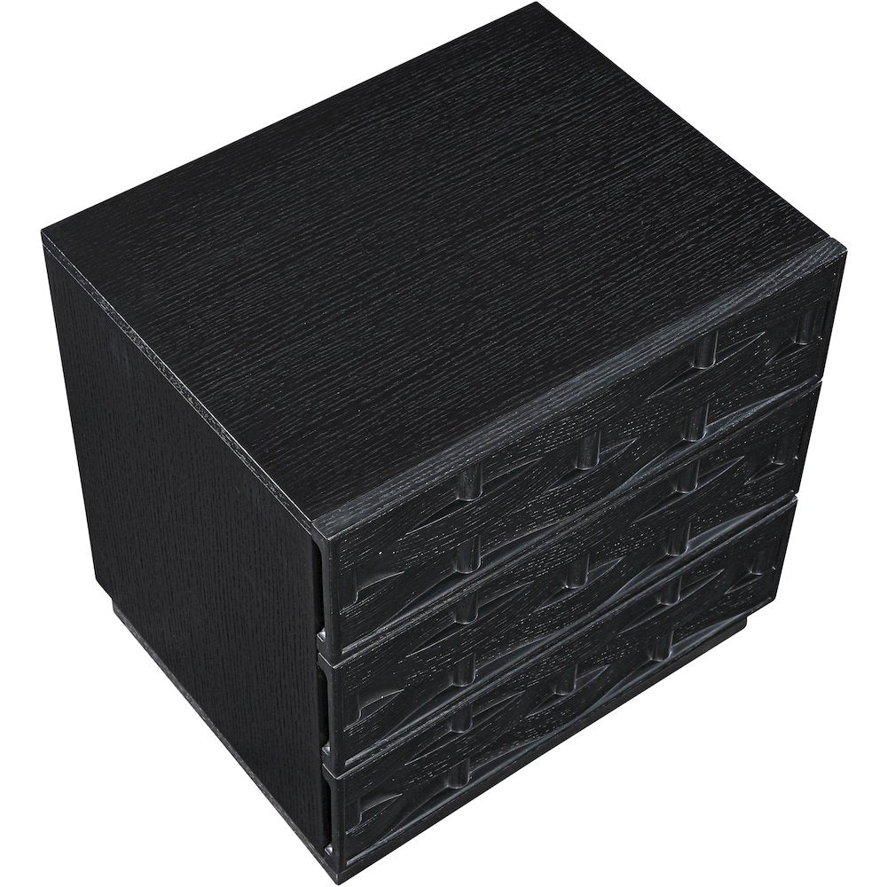 Weave Black Night Stand