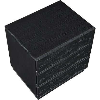 Weave Black Night Stand