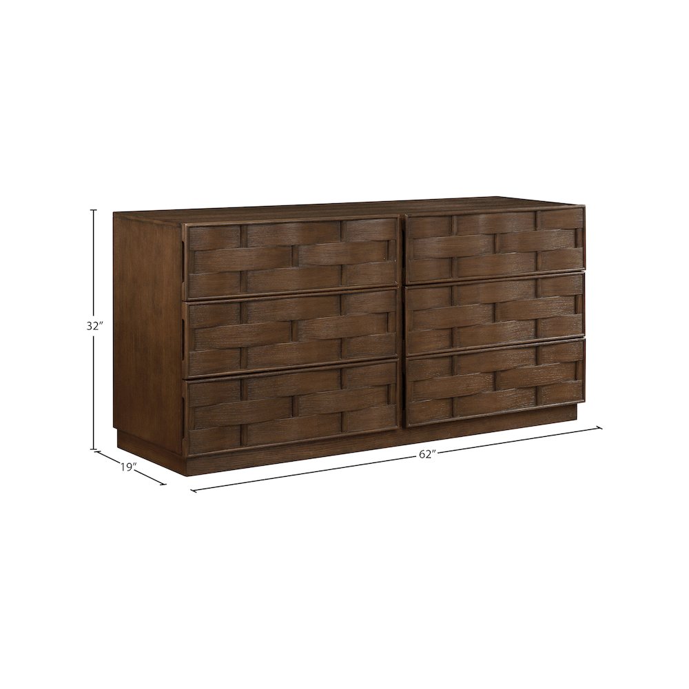 Weave Brown Dresser
