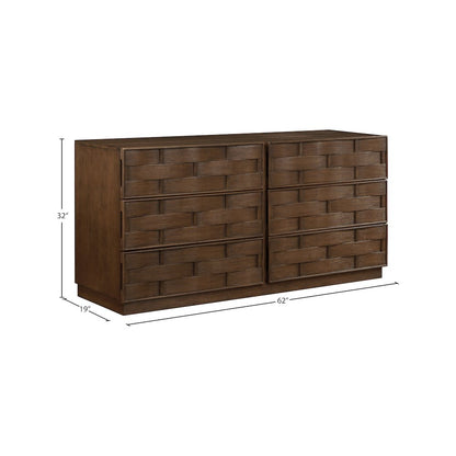 Weave Brown Dresser