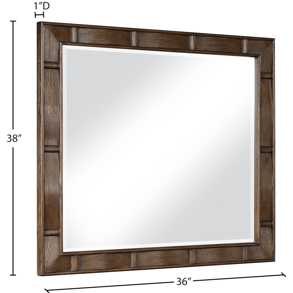 Weave Brown Mirror