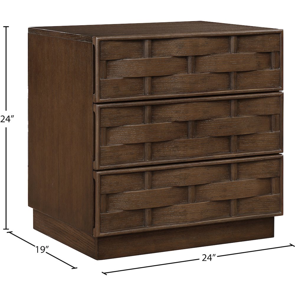 Weave Brown Night Stand