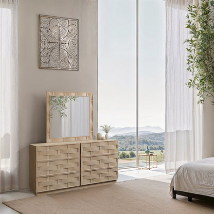 Weave Natural Mirror