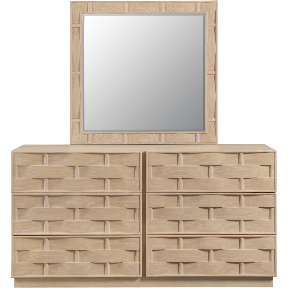 Weave Natural Mirror