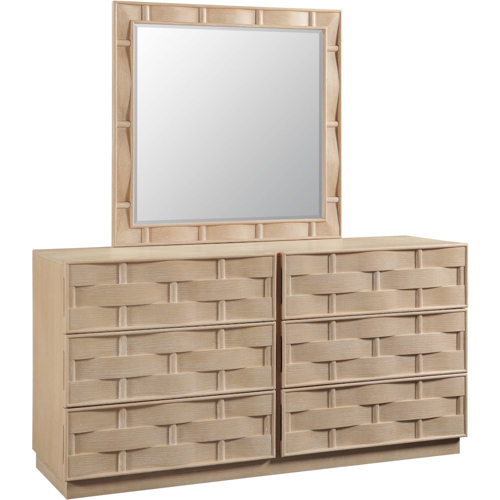 Weave Natural Mirror