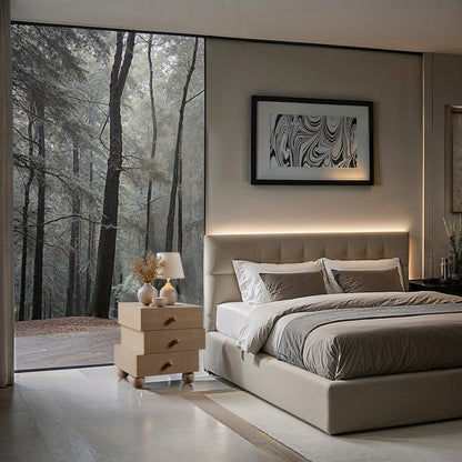 Askew Natural Night Stand