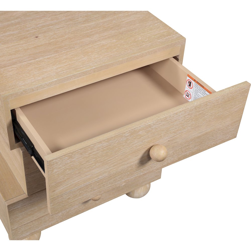 Askew Natural Night Stand