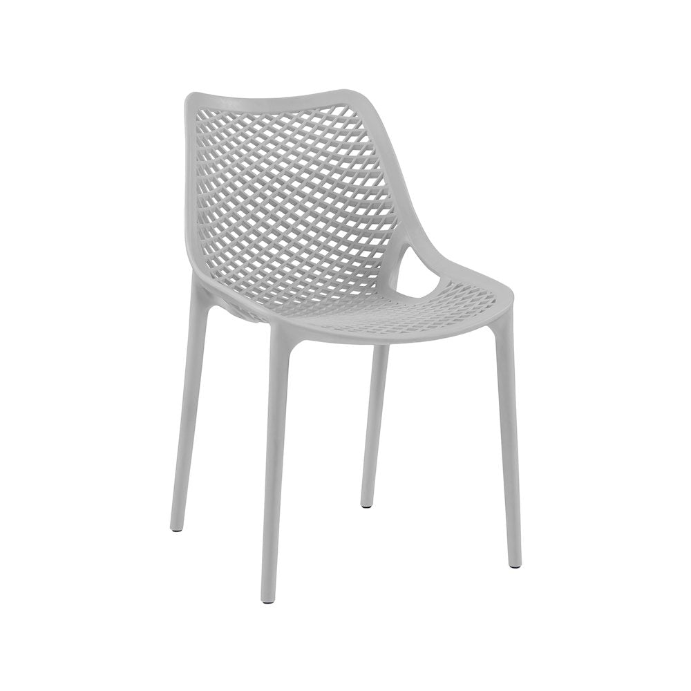 Mykonos Grey Outdoor Patio Dining Chair, Set of 4