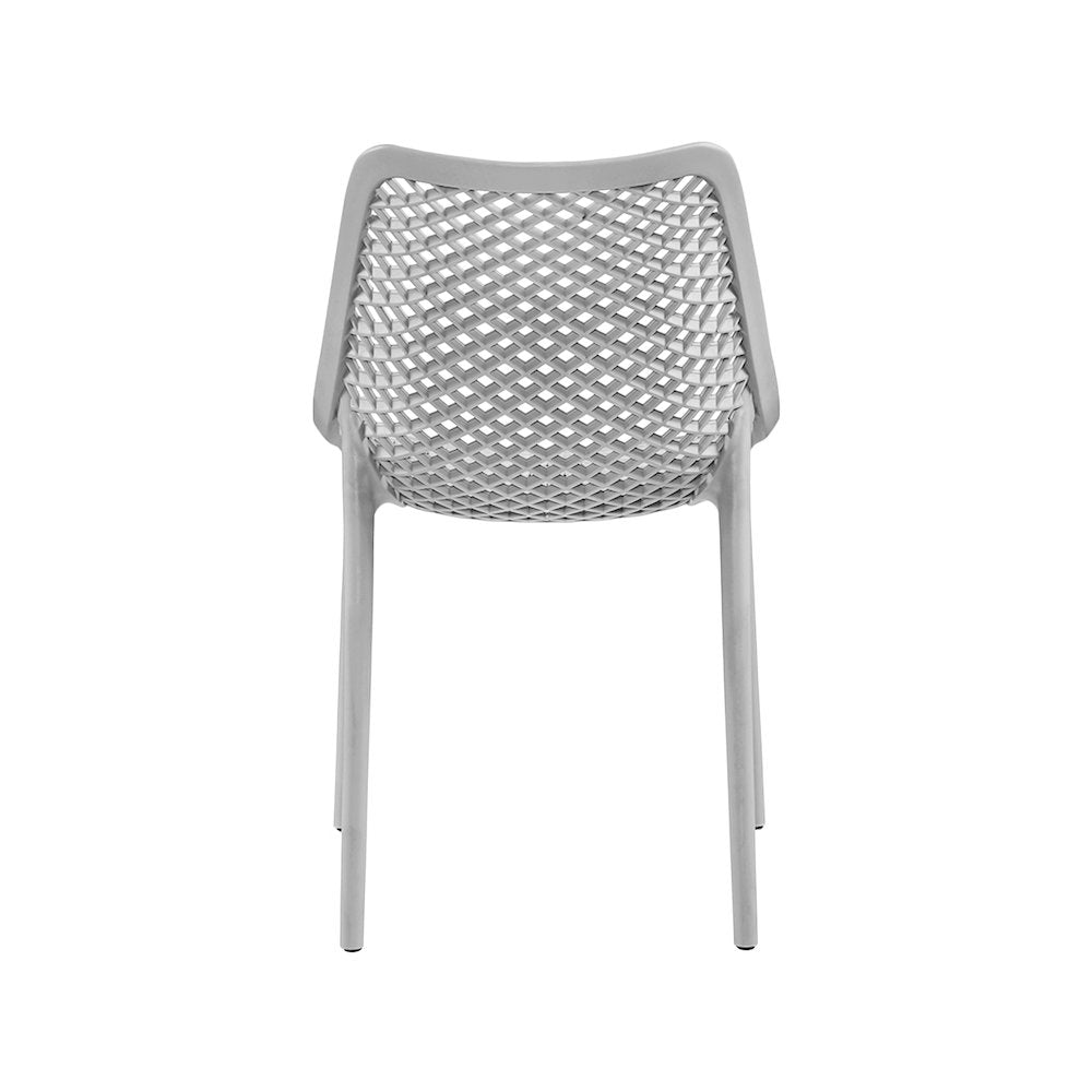 Mykonos Grey Outdoor Patio Dining Chair, Set of 4