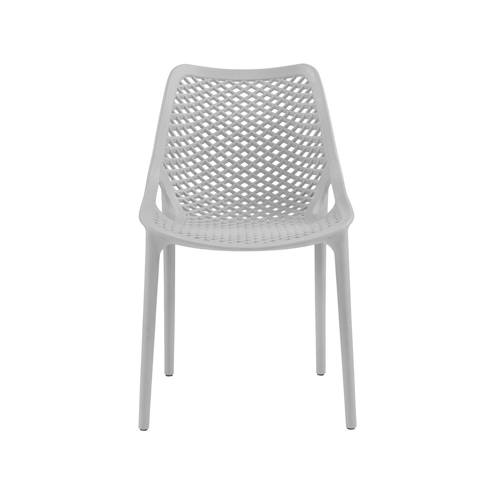 Mykonos Grey Outdoor Patio Dining Chair, Set of 4