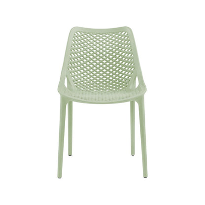 Mykonos Mint Outdoor Patio Dining Chair, Set of 4