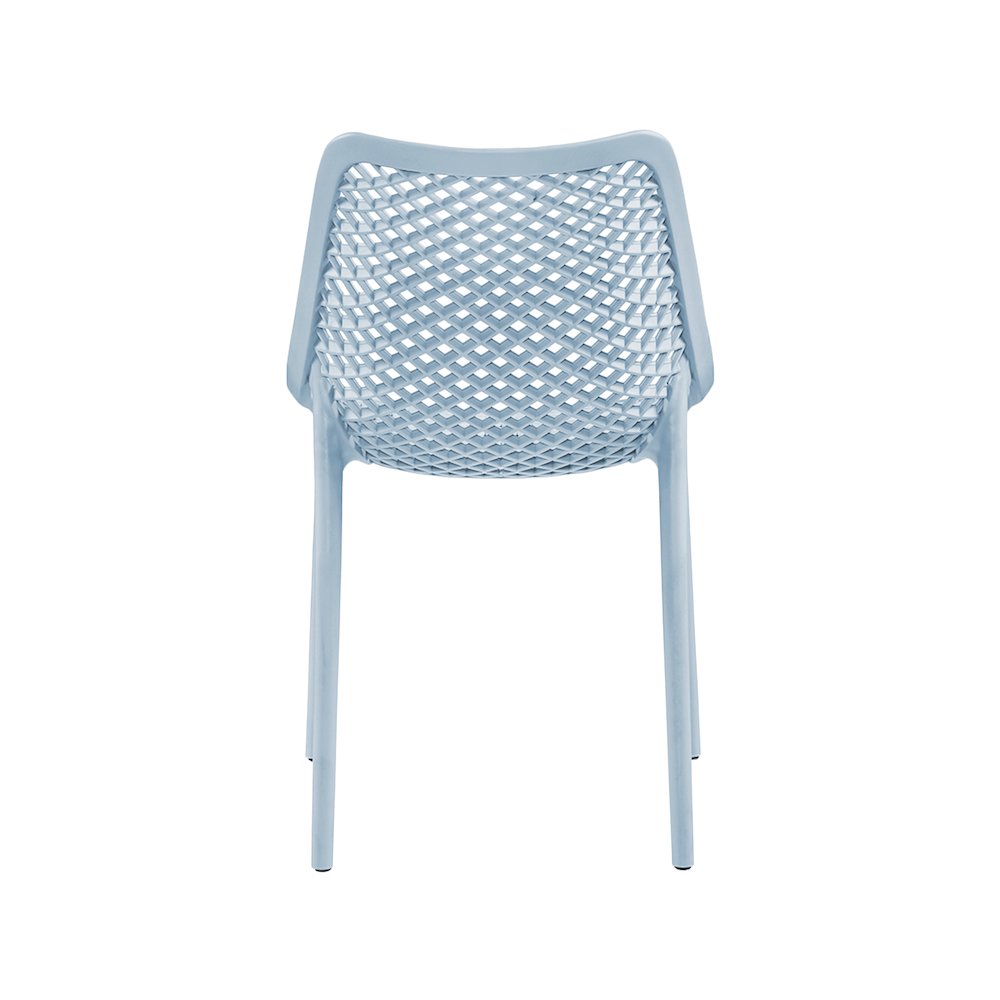 Mykonos Sky Blue Outdoor Patio Dining Chair, Set of 4