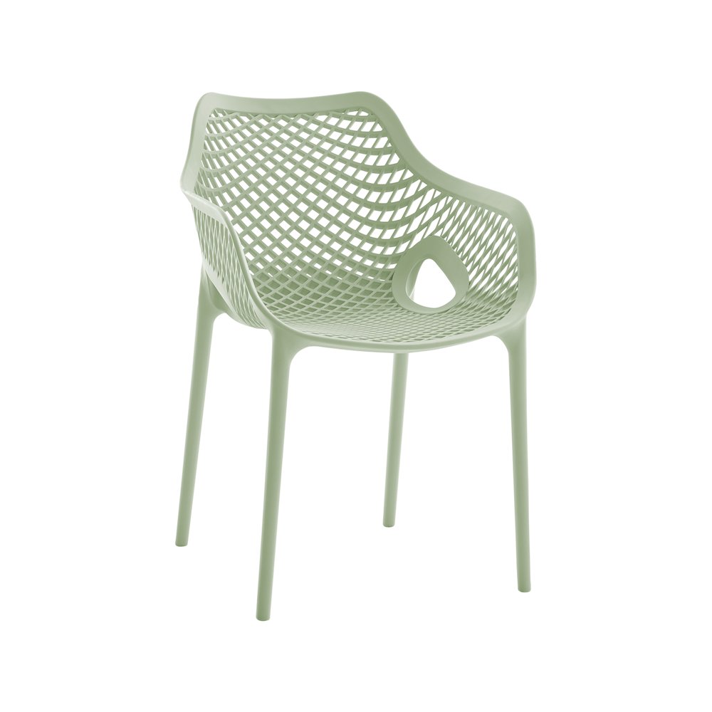 Mykonos Mint Outdoor Patio Dining Chair, Set of 4