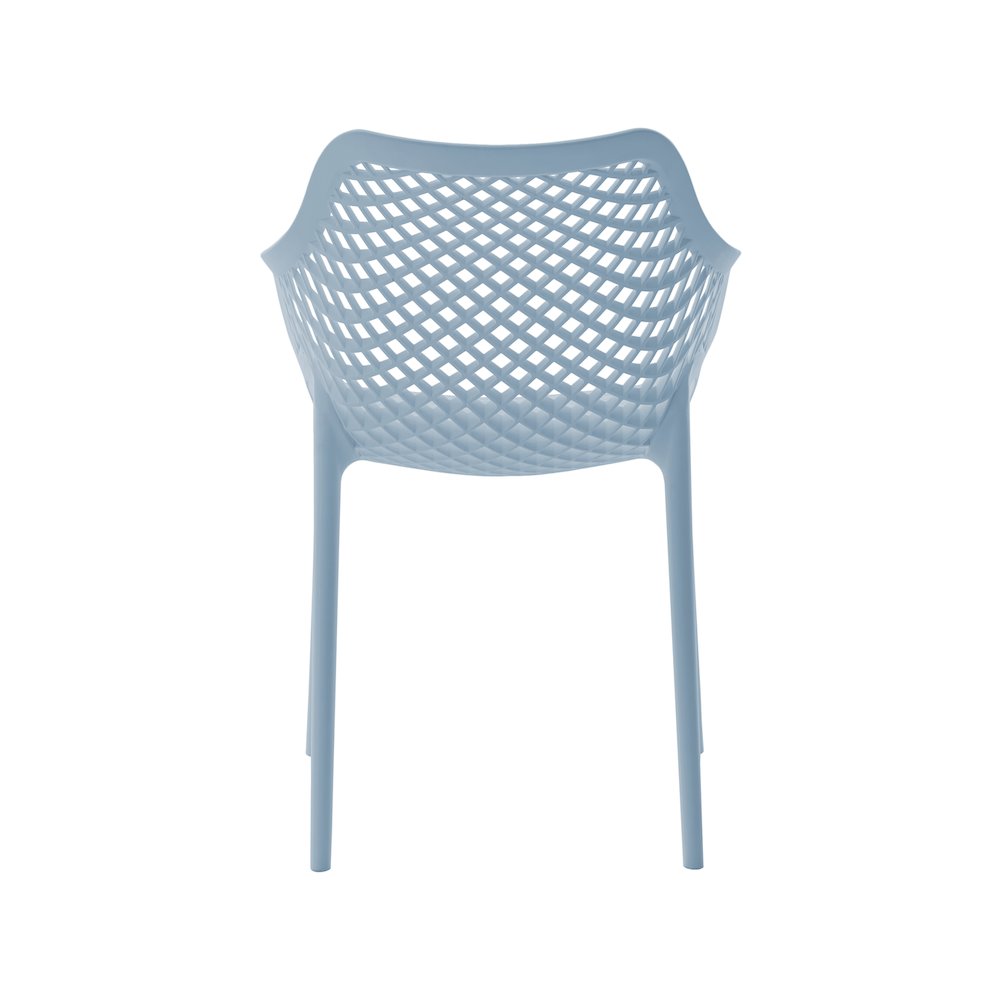 Mykonos Sky Blue Outdoor Patio Dining Chair, Set of 4