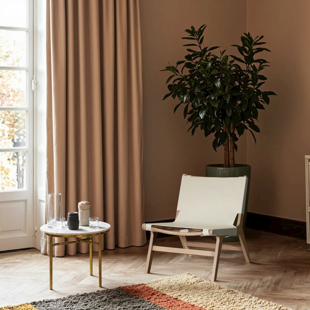 Rawlins Cream Vegan Leather Upholstered Accent Chair