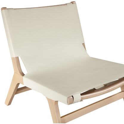 Rawlins Cream Vegan Leather Upholstered Accent Chair