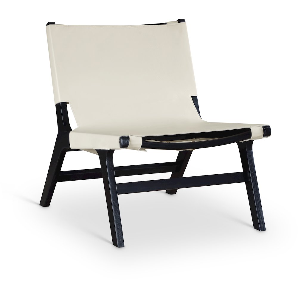 Rawlins Cream Vegan Leather Upholstered Accent Chair