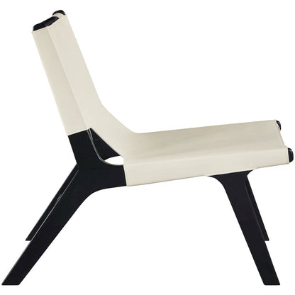 Rawlins Cream Vegan Leather Upholstered Accent Chair