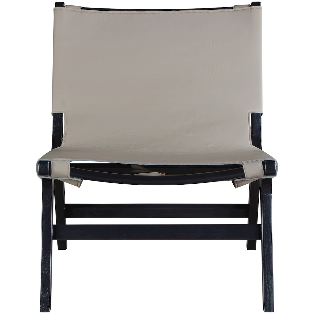 Rawlins Taupe Vegan Leather Upholstered Accent Chair