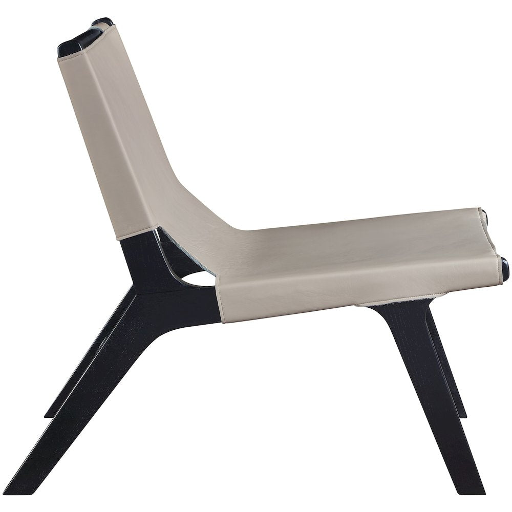 Rawlins Taupe Vegan Leather Upholstered Accent Chair