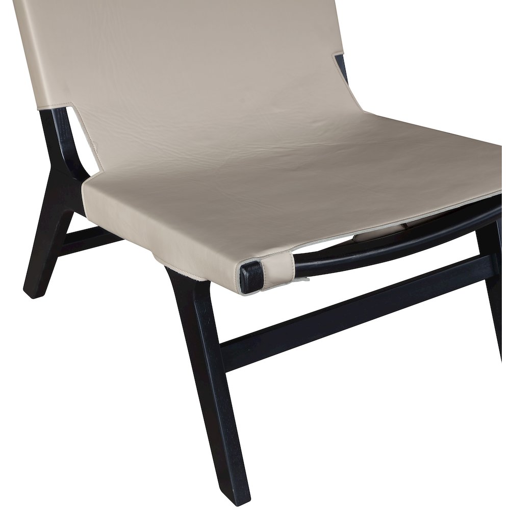 Rawlins Taupe Vegan Leather Upholstered Accent Chair