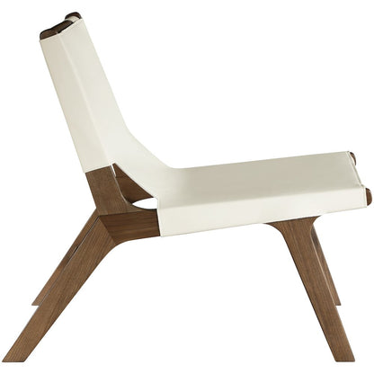 Rawlins Cream Vegan Leather Upholstered Accent Chair