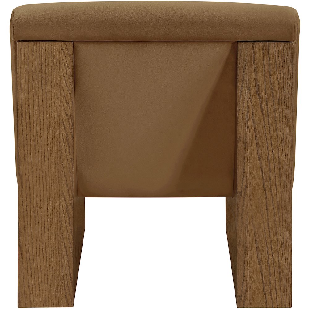 Vantage Saddle Velvet Performance Fabric Upholstered Accent Chair