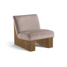 Vantage Taupe Velvet Performance Fabric Upholstered Accent Chair