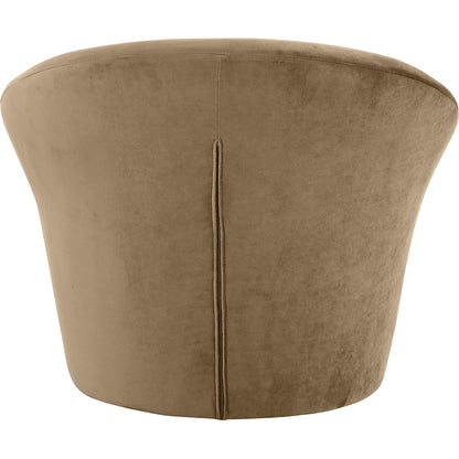 Tristan Beige Velvet Accent Chair