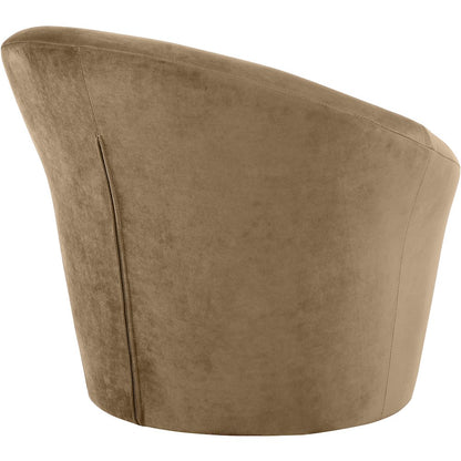 Tristan Beige Velvet Accent Chair