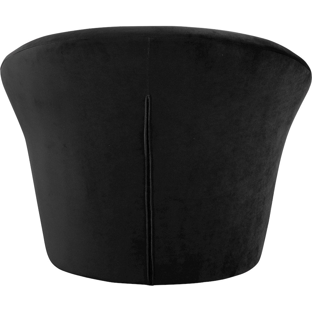Tristan Black Velvet Accent Chair