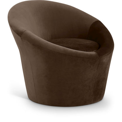 Tristan Brown Velvet Accent Chair