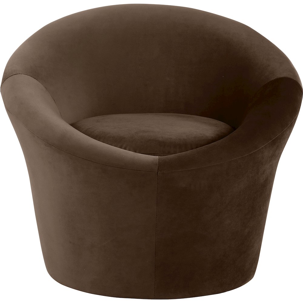 Tristan Brown Velvet Accent Chair
