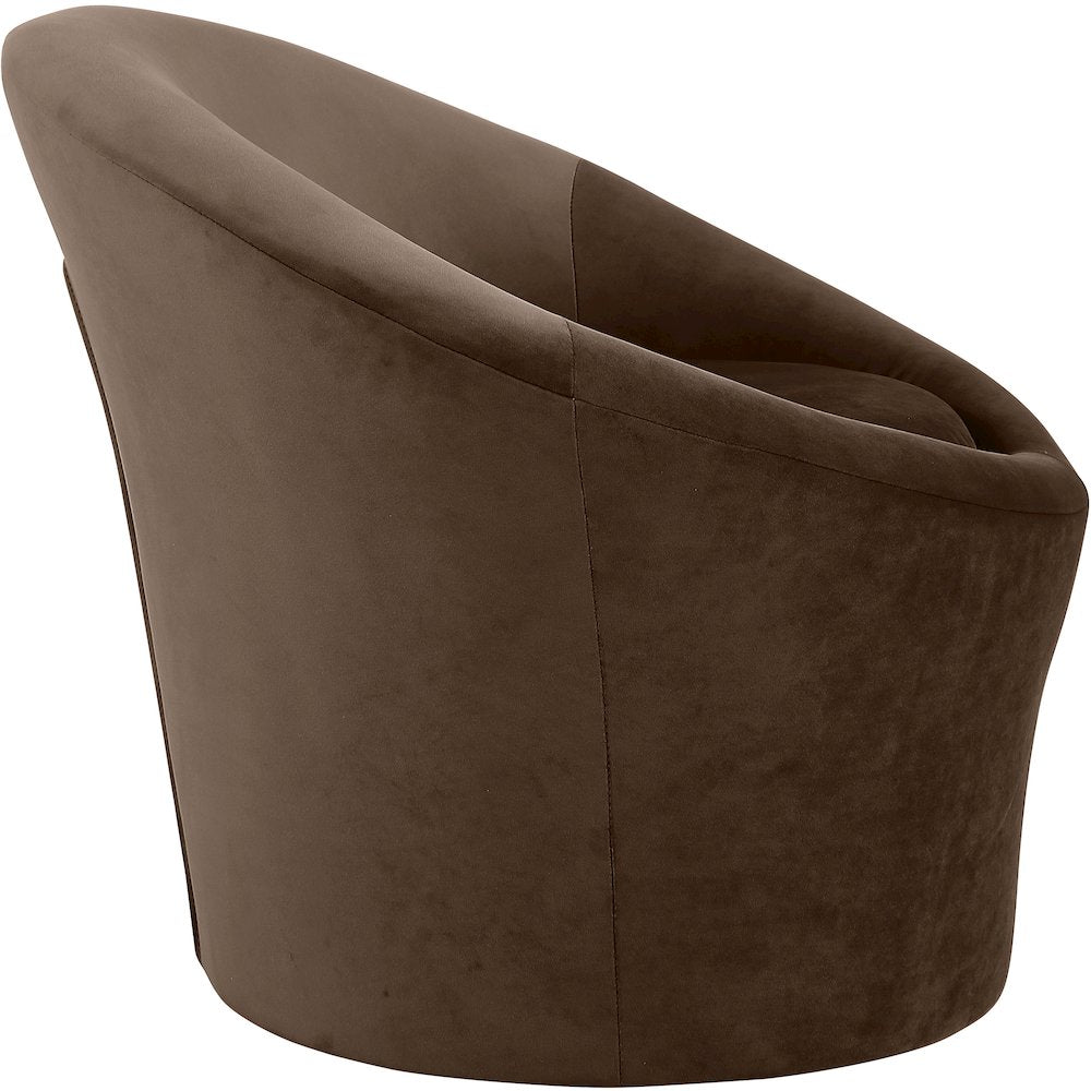 Tristan Brown Velvet Accent Chair