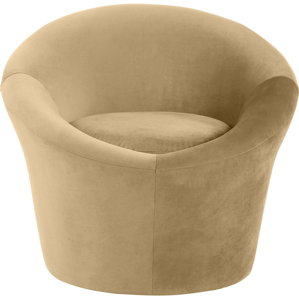 Tristan Camel Velvet Accent Chair