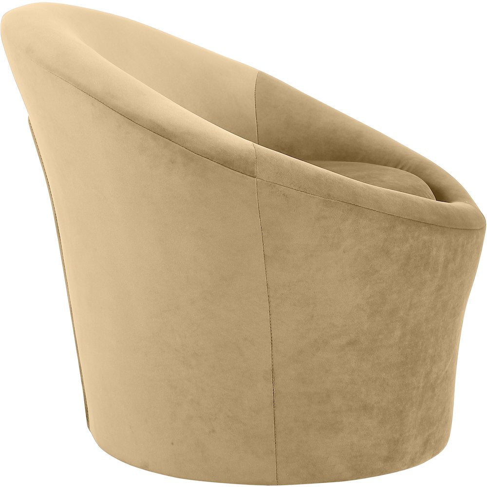 Tristan Camel Velvet Accent Chair