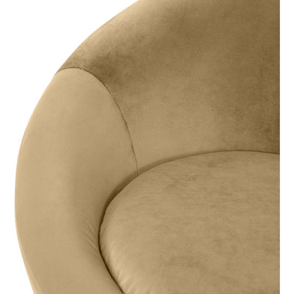 Tristan Camel Velvet Accent Chair