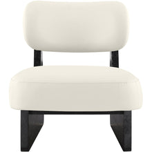 Vetra Cream Vegan Leather Upholstered Accent Chair
