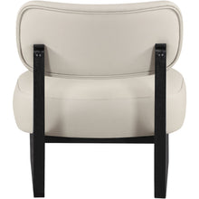 Vetra Taupe Vegan Leather Upholstered Accent Chair