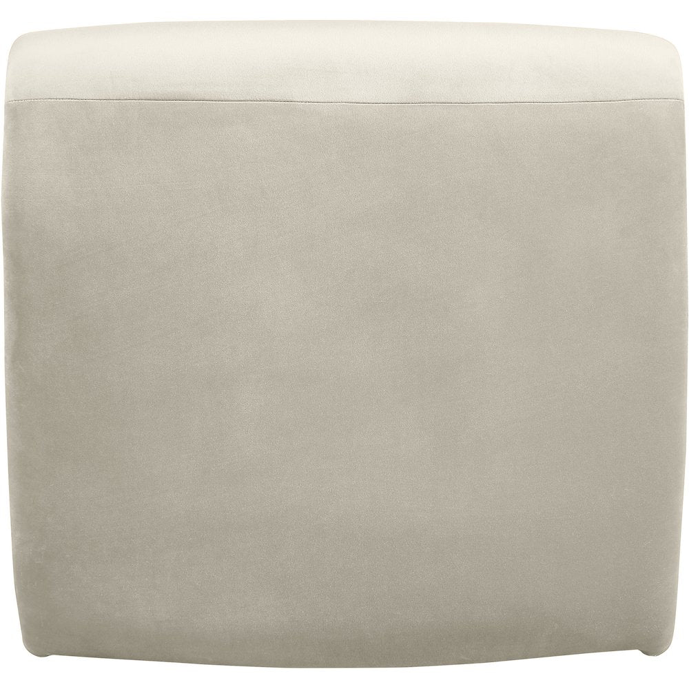 Nouveau Cream Velvet Accent Chair