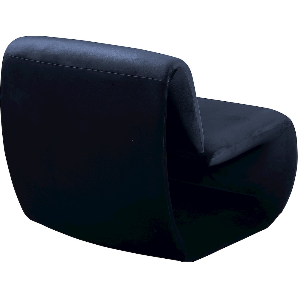 Nouveau Navy Velvet Accent Chair