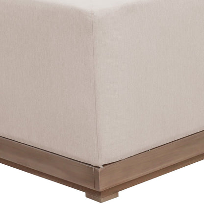 Solace Beige Olefin Performance Fabric 4pc. Outdoor Patio Modular Sectional