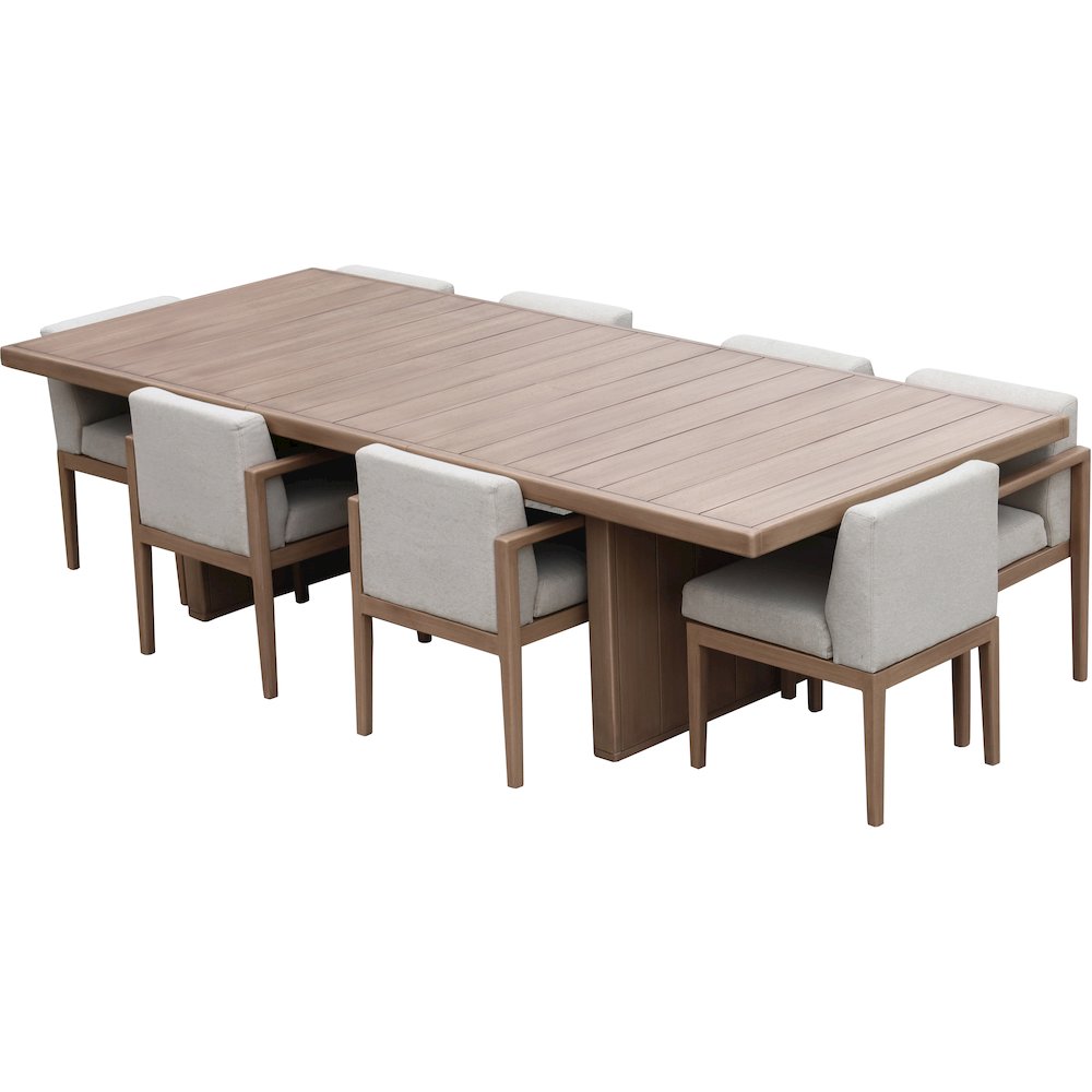 Solace 88.5" Natural Acacia Wood Outdoor Patio Dining Table
