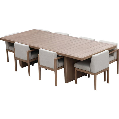 Solace 88.5" Natural Acacia Wood Outdoor Patio Dining Table
