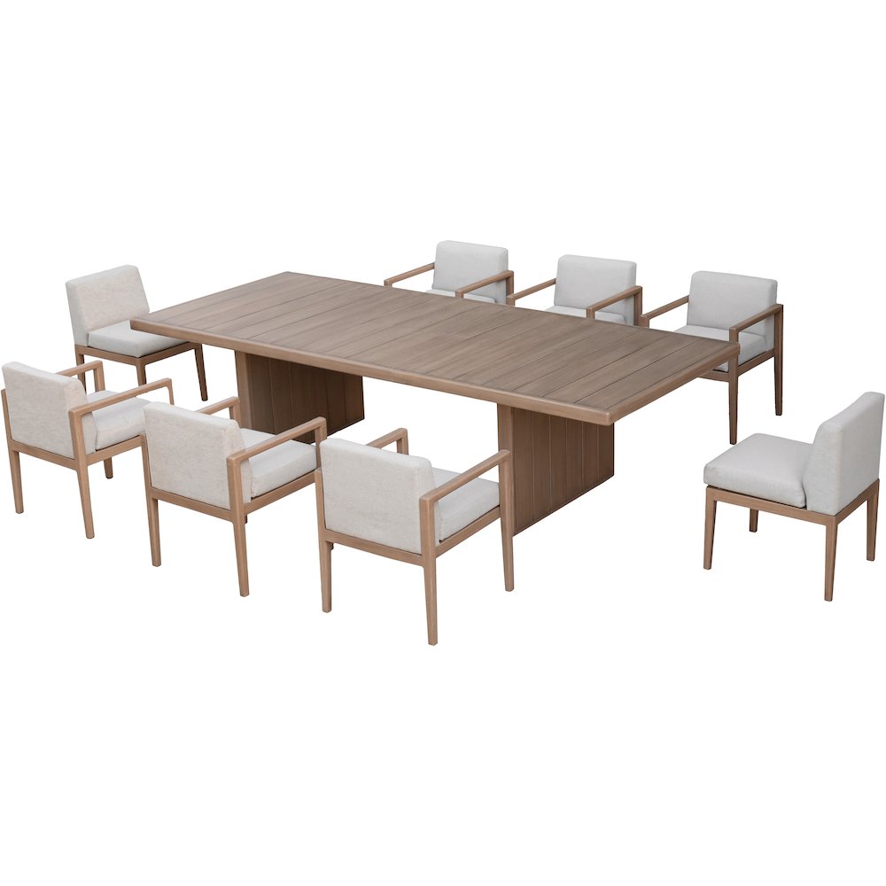 Solace 88.5" Natural Acacia Wood Outdoor Patio Dining Table